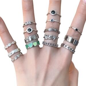 🌼3 for $20 - Entire Bundle of x15 Silver Tone Rings